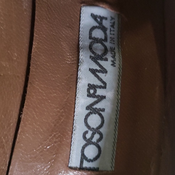 Vero Cuoio Camille Unglik Italian Designer Vintage Red/ Maroon Heels Size 10.5 - Picture 10 of 14